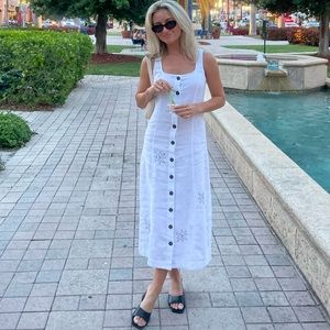 Madewell Linen Midi Dress